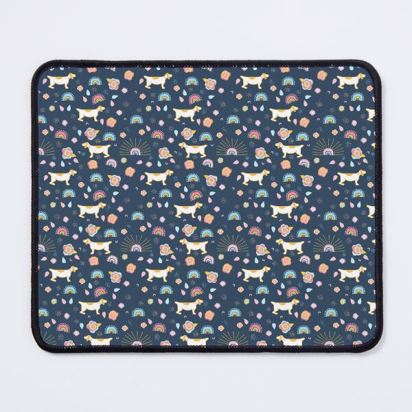 Item preview, Cute Dog Rainbow Navy Boho Pattern designed and sold by Zaya_art.