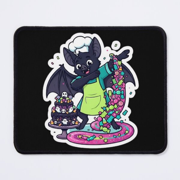 Item preview, Spooky Bat Chef Baking Halloween Baking Art designed and sold by DailySparks.