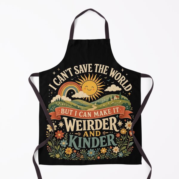 Item preview, I Can't Save The World Make It Weirder And Kinder Retro designed and sold by CF_VintageDesign.