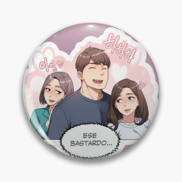 Item preview, Lucky Guy Anime Love Triangle Sticker designed and sold by MeowLoka ⭐⭐⭐⭐.