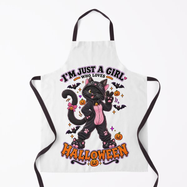 Item preview, ⭐ CRYPT OR TREAT COLLECTION - BLACK CAT IN TUXEDO CAT COSTUME - HOODED CAT ONESIES - GIRL designed and sold by WheelieGdArt.
