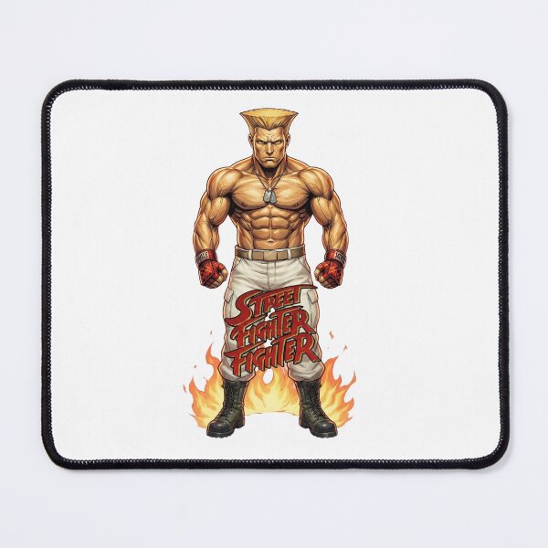 Item preview, Guile Street Fighter Muscular Soldier Flat Top Hair Fan Art designed and sold by Alaric4you.