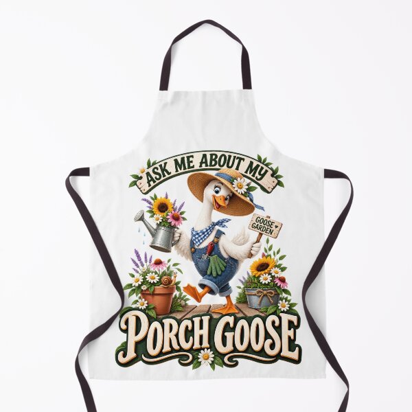 Item preview, Ask Me About My Porch Goose T-Shirt, Funny Gardening Goose Lover Gift, Concrete Lawn Goose Graphic Tee, Porch Decor Humor Shirt designed and sold by OUICHA.
