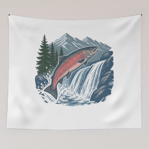 Item preview, Vintage Trout Fishing Shirt, Outdoor Tee designed and sold by MandrakeCreati.