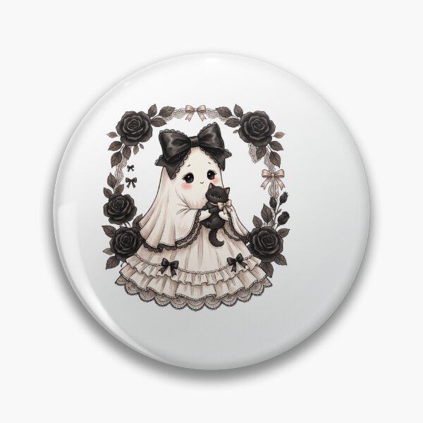 Item preview, Gothic Ribbon Dog in Black Rose Frame designed and sold by Tee Studio.