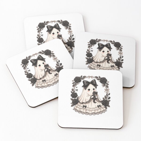 Item preview, Gothic Ribbon Dog in Black Rose Frame designed and sold by Tee Studio.