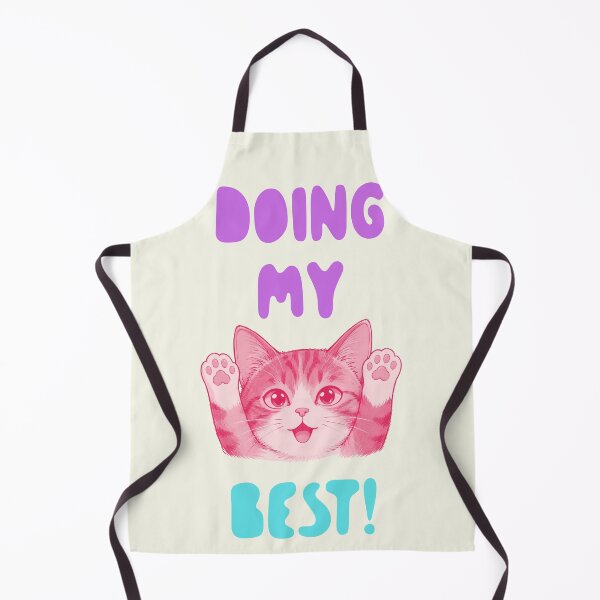 Item preview, Cute Cat Doing My Best! Illustration designed and sold by MagicTheDog.