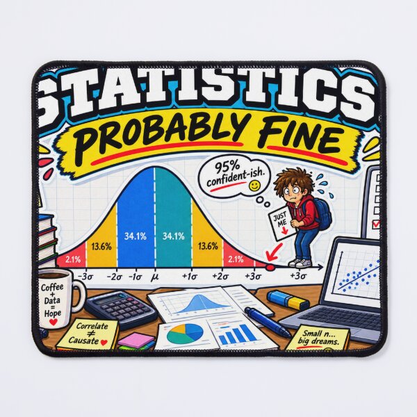 Item preview, Statistics Probably Fine – Funny Statistics Student Humor designed and sold by sketchicos.