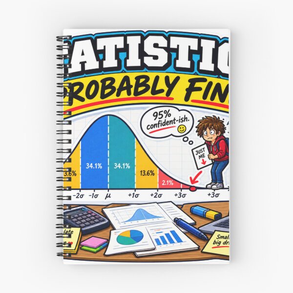 Item preview, Statistics Probably Fine – Funny Statistics Student Humor designed and sold by sketchicos.
