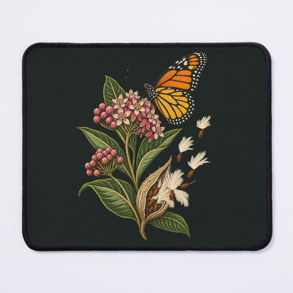 Item preview, Monarch Butterfly and Common Milkweed designed and sold by VoyteksDesigns.