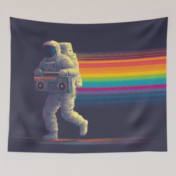 Item preview, Astro runs with boom box designed and sold by anytka.