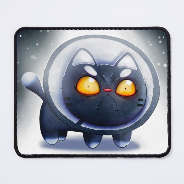 Item preview, Angry cat with the cone of shame  designed and sold by HeiWaveArt.