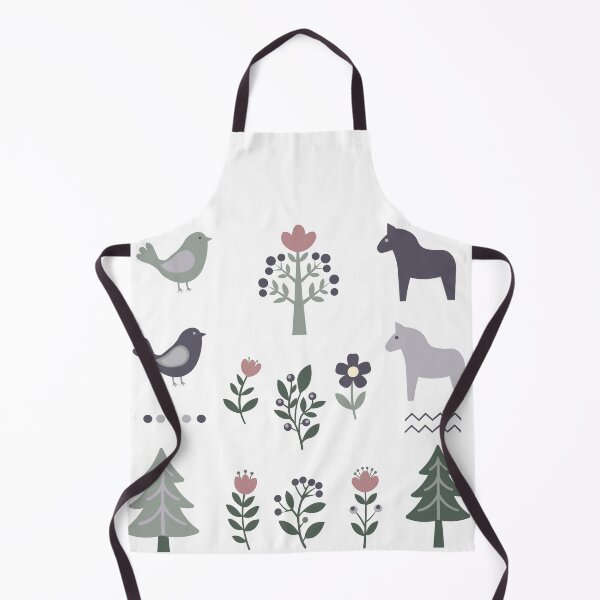 Item preview, Scandinavian Folk Art Elements Dala Horse and Birds Vector Sticker Pack designed and sold by ElenMart.