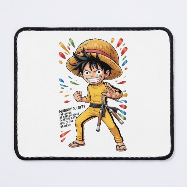 Item preview, Luffy Martial Arts Yellow Jumpsuit Nunchaku Anime Fan Art designed and sold by Alaric4you.