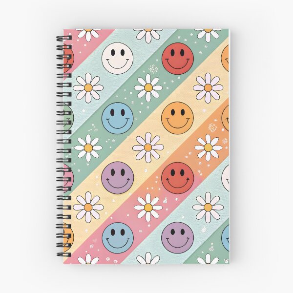 Item preview, Cute Smiley Face & Daisy Retro Seamless Pattern designed and sold by trendspatterns.