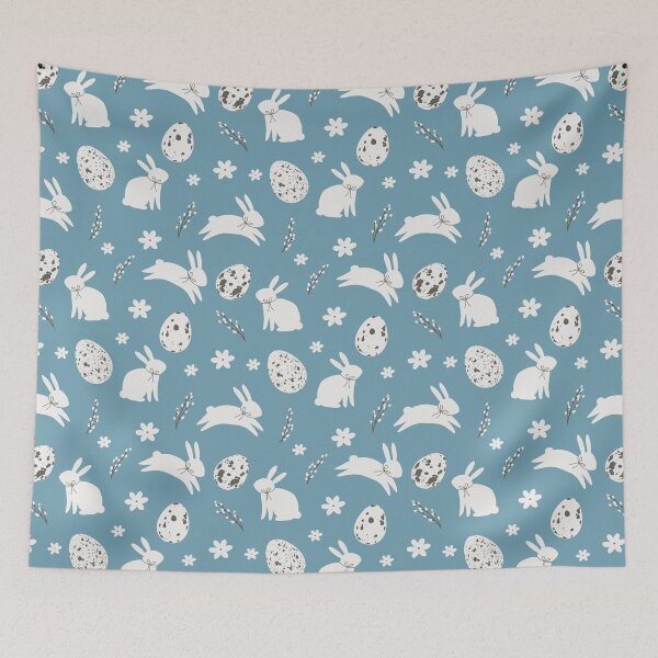 Item preview, Easter Bunny Speckled Egg Blue Pattern designed and sold by Zaya_art.