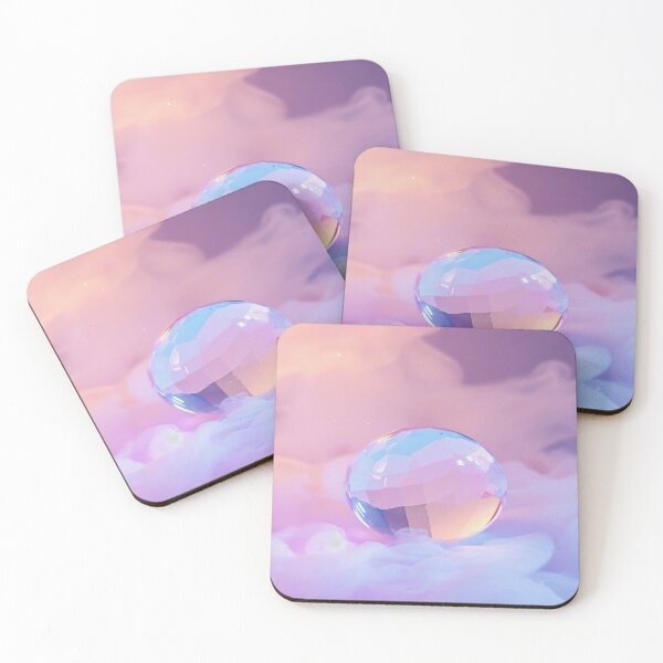 Item preview, Dreamy Crystal Orb in Pastel Clouds designed and sold by ClarityPulse Studio.