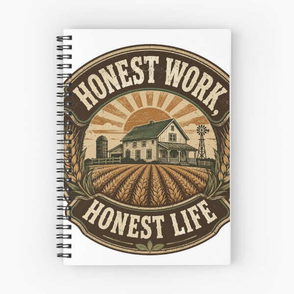 Item preview, Honest Work, Honest Life – Vintage Farmhouse & Farming T-Shirt designed and sold by Haque Designs.