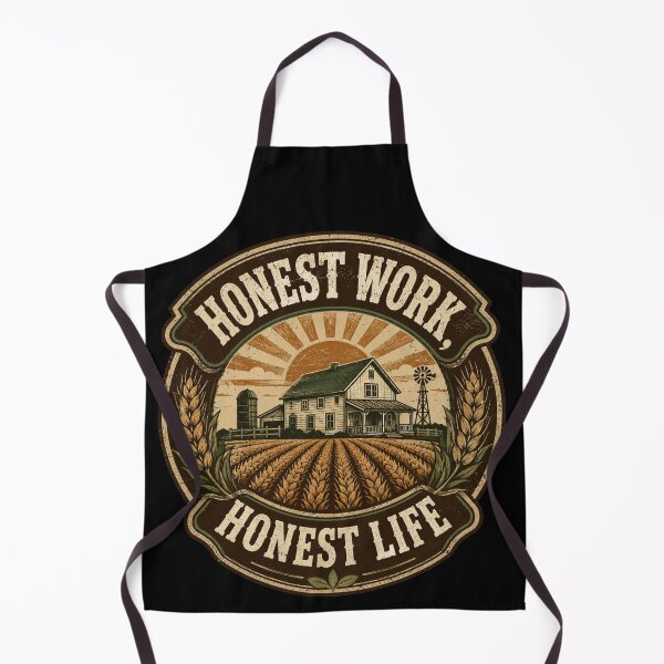 Item preview, Honest Work, Honest Life – Vintage Farmhouse & Farming T-Shirt designed and sold by Haque Designs.