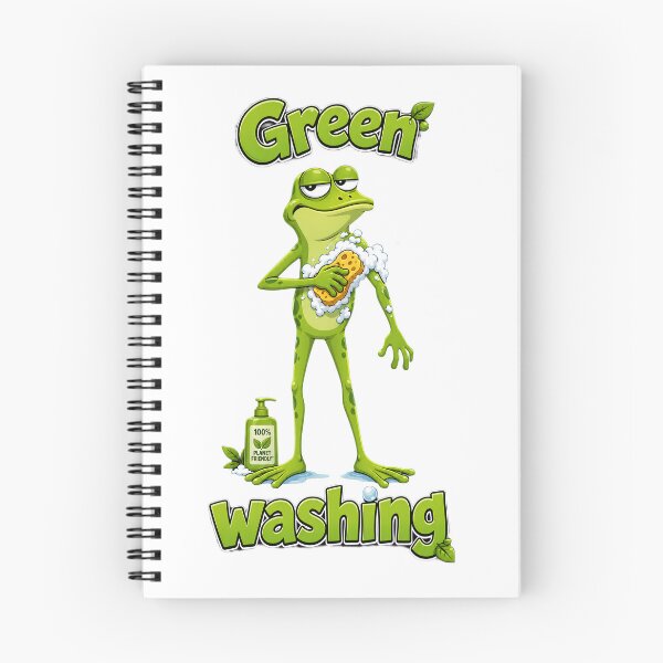 Item preview, Green Washing – Eco Soap Frog Cartoon designed and sold by Halbeskilo.