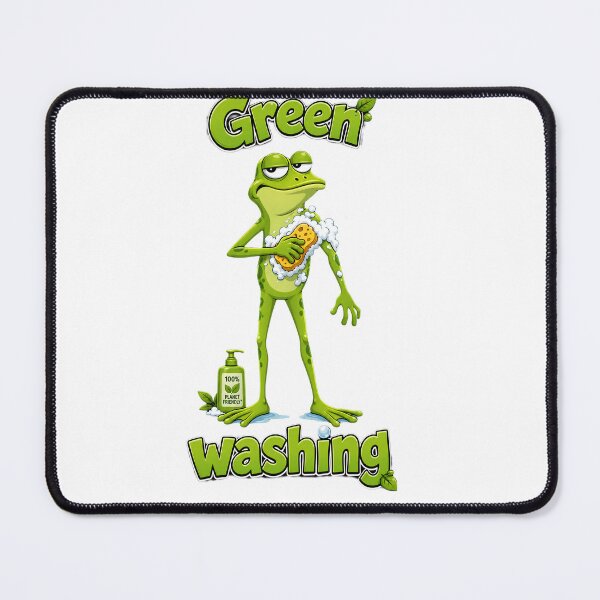 Item preview, Green Washing – Eco Soap Frog Cartoon designed and sold by Halbeskilo.