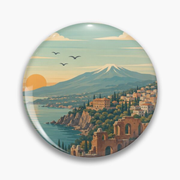 Item preview, Taormina Sicily Travel Print designed and sold by MatthewHeights.