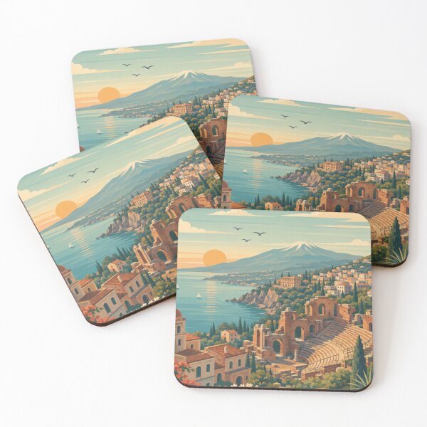 Item preview, Taormina Sicily Travel Print designed and sold by MatthewHeights.