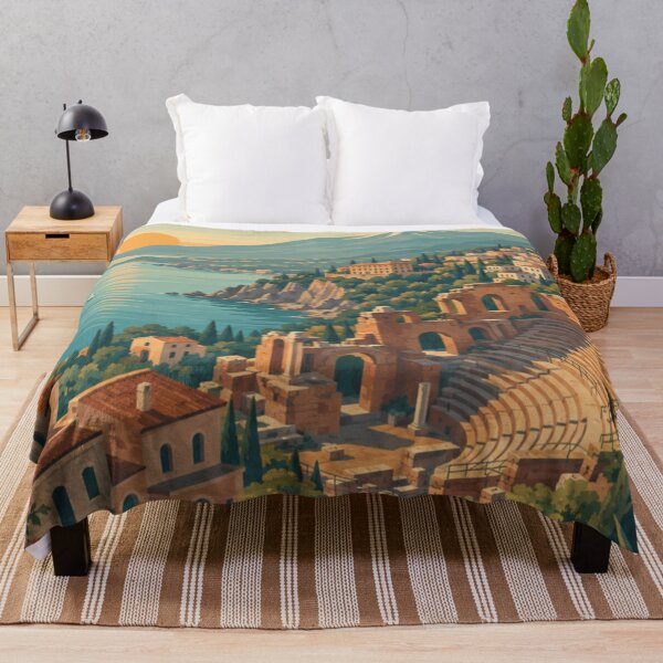 Item preview, Taormina Sicily Travel Print designed and sold by MatthewHeights.