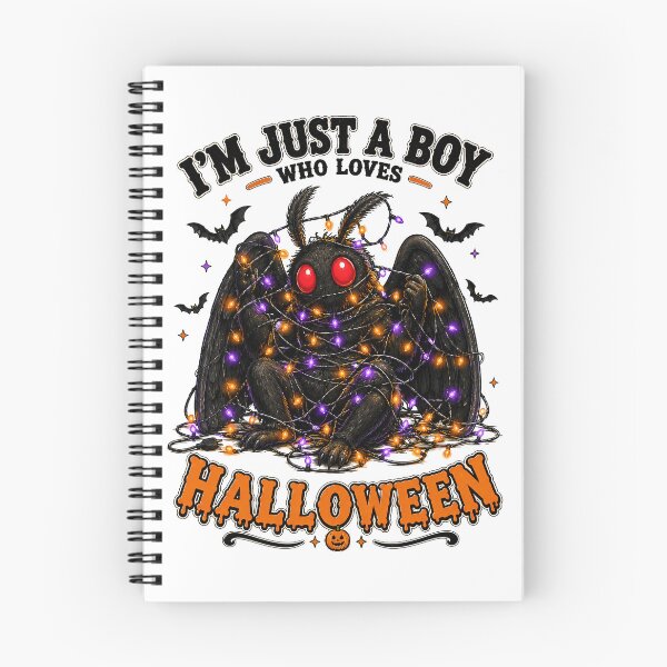 Item preview, ⭐ CRYPT OR TREAT COLLECTION - CRYPTID - MOTHMAN TANGLED IN HALLOWEEN LIGHTS - BOY - Point Pleasant, West Virginia USA designed and sold by WheelieGdArt.