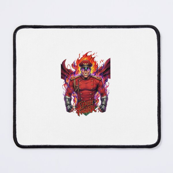 Item preview, M Bison Street Fighter Psycho Power Flames Red Military Outfit Fan Art designed and sold by Alaric4you.