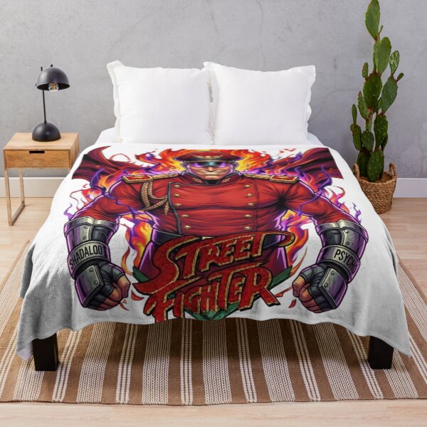 Item preview, M Bison Street Fighter Psycho Power Flames Red Military Outfit Fan Art designed and sold by Alaric4you.