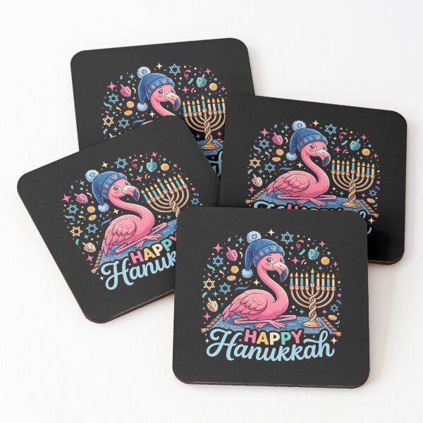 Item preview, Flamingo Celebrating Hanukkah designed and sold by domostore.