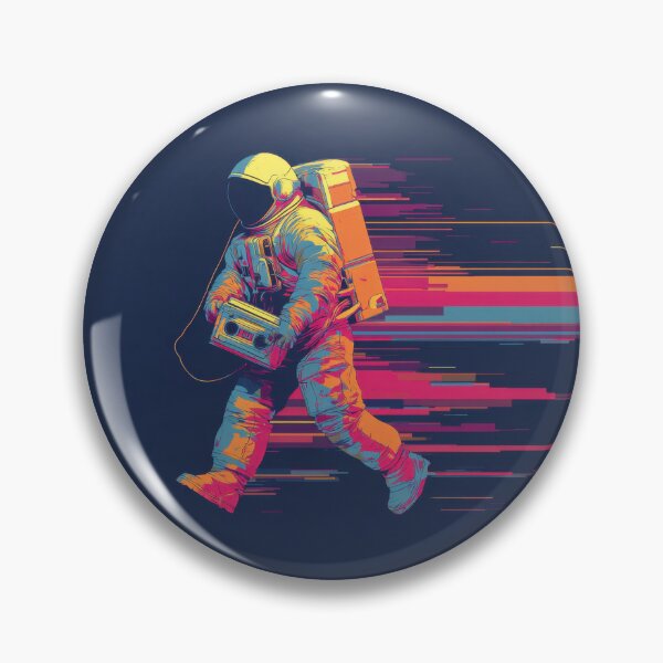 Item preview, Colorful astronaut walking fast designed and sold by anytka.