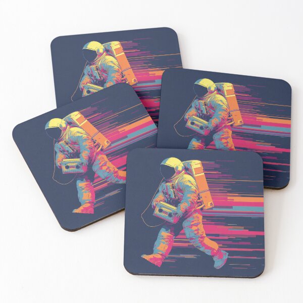 Item preview, Colorful astronaut walking fast designed and sold by anytka.