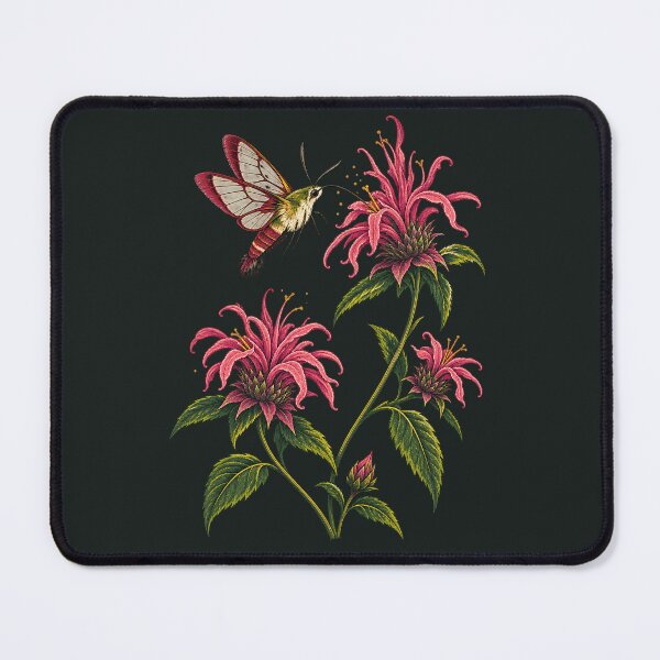 Item preview, Clearwing Moth and Wild Bergamot designed and sold by VoyteksDesigns.