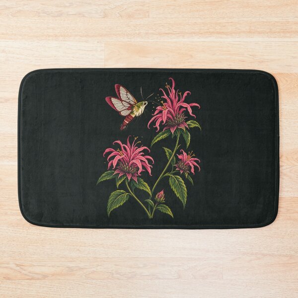 Item preview, Clearwing Moth and Wild Bergamot designed and sold by VoyteksDesigns.