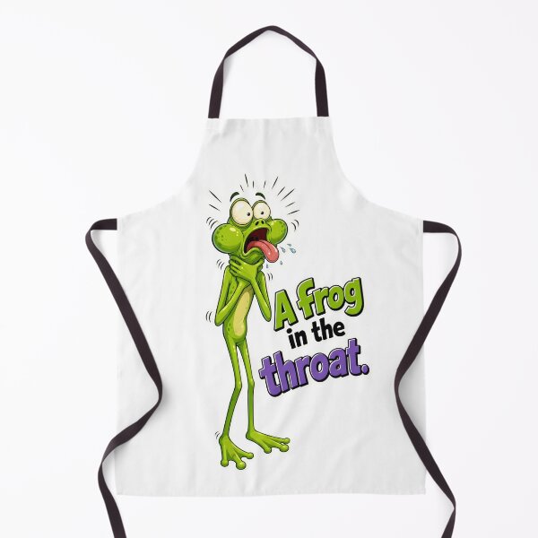Item preview, A Frog in the Throat – Literal Idiom Cartoon designed and sold by Halbeskilo.