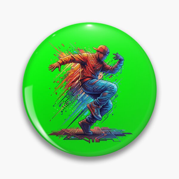 Item preview, Cyberpunk Breakdancer Glitch designed and sold by MarCinu Art.