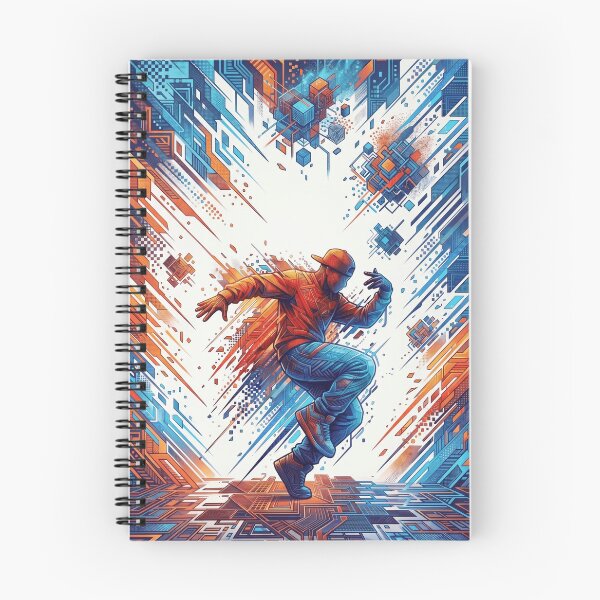 Item preview, Cyberpunk Breakdancer Glitch designed and sold by MarCinu Art.