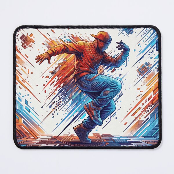 Item preview, Cyberpunk Breakdancer Glitch designed and sold by MarCinu Art.