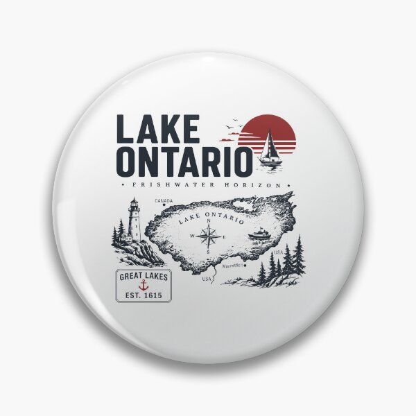Item preview, Lake Ontario - Freshwater Horizon - Great Lakes - Est. 1615 - Toronto - Rochester designed and sold by onlytiggokk.