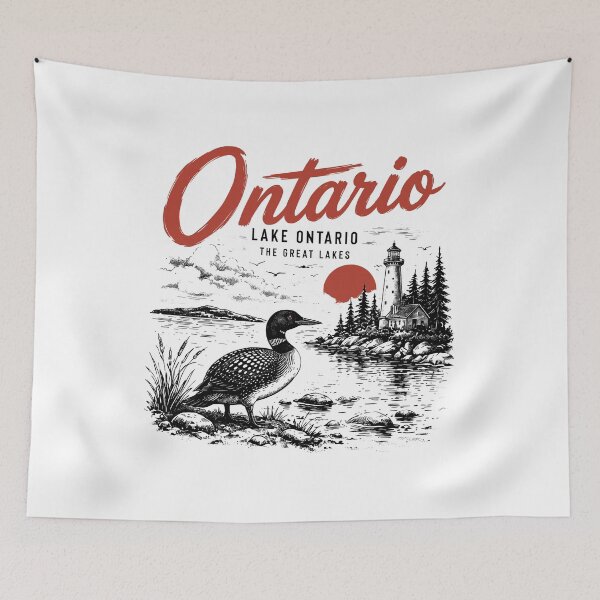 Item preview, Lake Ontario - Ontario - The Great Lakes - Loon designed and sold by onlytiggokk.