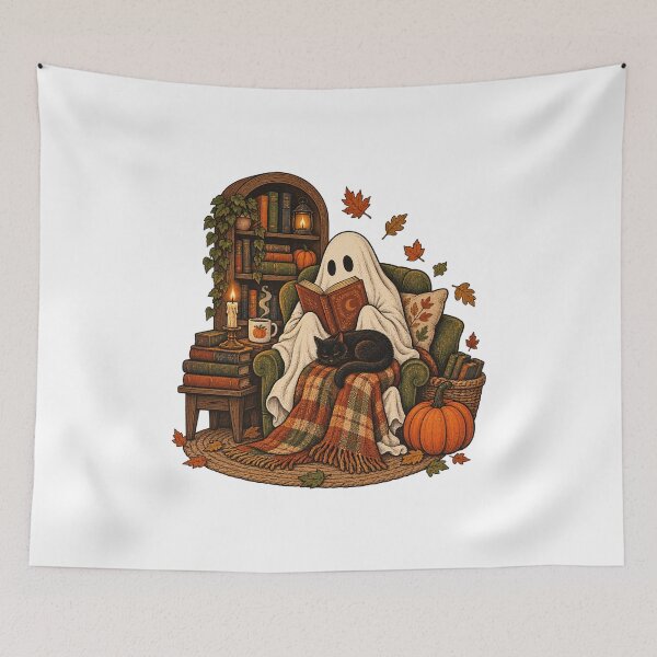 Item preview, Vintage Halloween Hobby Club Ghosts and Skeletons designed and sold by AMICO77.