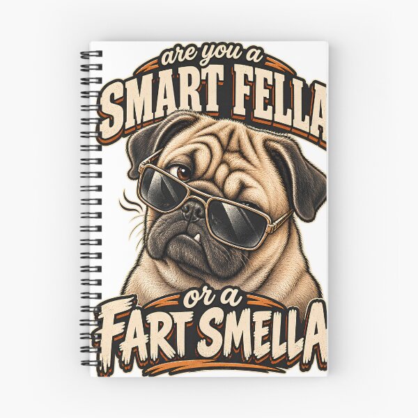 Item preview, Are You A Smart Fella T-Shirt, Funny Pug Lover Gift, Sarcastic Dog Humor Graphic Tee, Goofy Pet Owner Joke Shirt designed and sold by OUICHA.