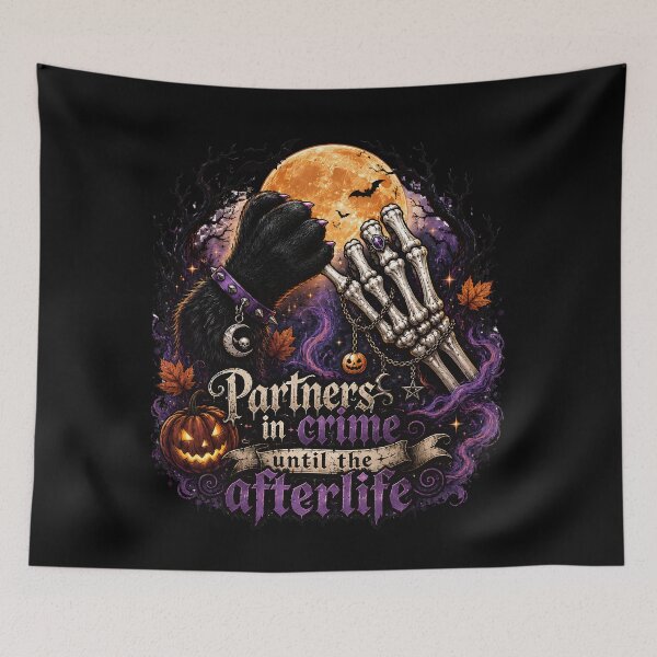 Item preview, Partners in Crime Until the Afterlife Halloween Pinky Promise designed and sold by Crystal-Tree.