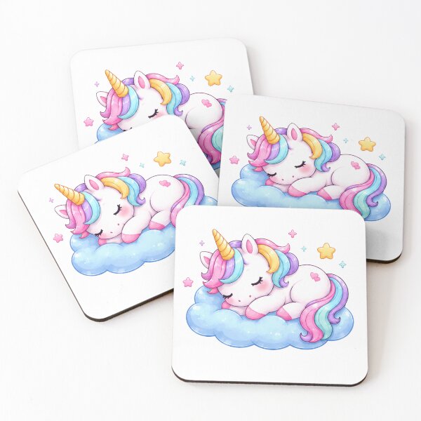 Item preview, Sleeping Rainbow Unicorn on Blue Dream Cloud designed and sold by MySthore.
