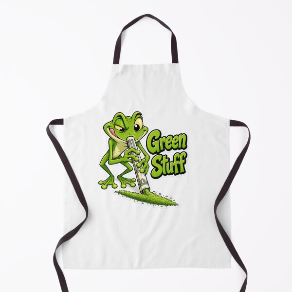 Item preview, Green Stuff – Money & Mischief Frog Cartoon designed and sold by Halbeskilo.