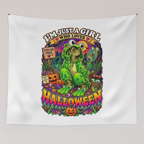 Item preview, ⭐ CRYPT OR TREAT COLLECTION - CRYPTID - LOVELAND FROG IN FROG COSTUME - HOODED FROG ONESIES - GIRL - LOVELAND OHIO CRYPTID designed and sold by WheelieGdArt.