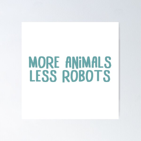 Item preview, More animals, less robots (Green) designed and sold by hazywares.