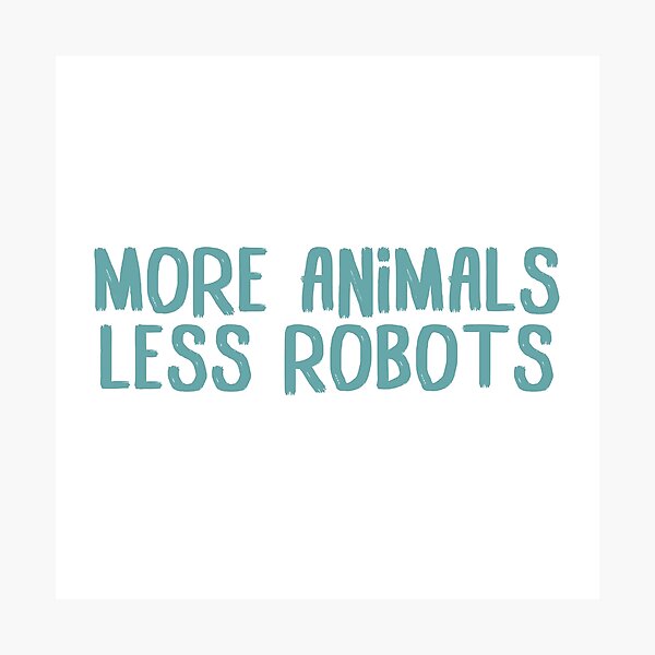 Item preview, More animals, less robots (Green) designed and sold by hazywares.